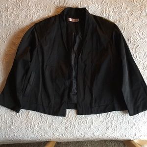 Black cropped blazer